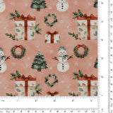 Printed Cotton - Sugarplum - 002 - Salmon