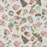 Printed Cotton - Sugarplum - 007 - White