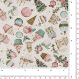 Printed Cotton - Sugarplum - 007 - White