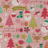 Printed Cotton - Festive Fun - 001 - Pink