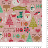 Printed Cotton - Festive Fun - 001 - Pink