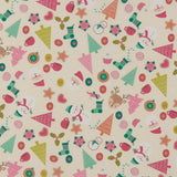 Printed Cotton - Festive Fun - 002 - Cream