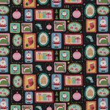 Printed Cotton - Festive Fun - 004 - Black