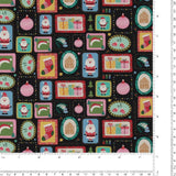 Printed Cotton - Festive Fun - 004 - Black