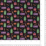 Printed Cotton - Festive Fun - 006 - Black