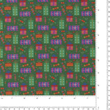 Printed Cotton - Festive Fun - 007 - Green