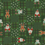 Printed Cotton - Holiday Jollies - 002 - Green