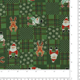 Printed Cotton - Holiday Jollies - 002 - Green
