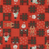 Printed Cotton - Holiday Jollies - 003 - Red