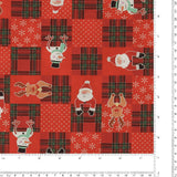 Printed Cotton - Holiday Jollies - 003 - Red