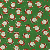 Printed Cotton - Holiday Jollies - 004 - Green