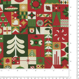 Printed Cotton - Holiday Jollies - 006 - Red