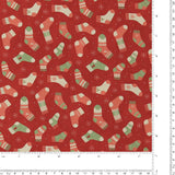 Printed Cotton - Holiday Jollies - 008 - Red