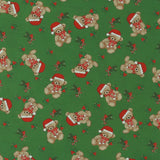 Printed Cotton - Holiday Jollies - 009 - Green