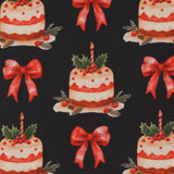 Printed Cotton - Christmas Traditions - 002 - Black
