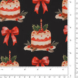 Printed Cotton - Christmas Traditions - 002 - Black