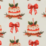 Printed Cotton - Christmas Traditions - 003 - White