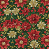 Printed Cotton - Christmas Traditions - 005 - Green