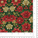 Printed Cotton - Christmas Traditions - 005 - Green