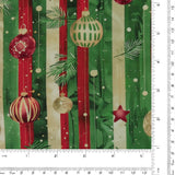 Printed Cotton - Christmas Traditions - 006 - Green