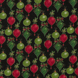 Printed Cotton - Christmas Traditions - 008 - Black