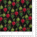 Printed Cotton - Christmas Traditions - 008 - Black