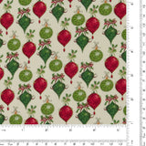 Printed Cotton - Christmas Traditions - 009 - Cream