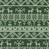 Fêtes scandinaves - Rayure de Tricot - 001 - Vert