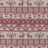 Fêtes scandinaves - Rayure de Tricot - 002 - Rouge
