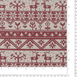 Fêtes scandinaves - Rayure de Tricot - 002 - Rouge