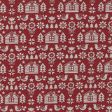 Fêtes scandinaves - Motif de Noel - 006 - Rouge