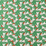 Printed Cotton - JINGLE PETS III - 001 - Green