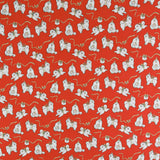 Printed Cotton - JINGLE PETS III - 003 - Red
