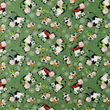 Printed Cotton - JINGLE PETS III - 004 - Green