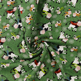 Printed Cotton - JINGLE PETS III - 004 - Green