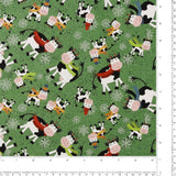Printed Cotton - JINGLE PETS III - 004 - Green