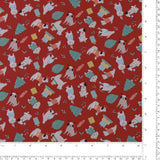 Printed Cotton - JINGLE PETS III - 006 - Red