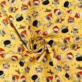 Printed Cotton - JINGLE PETS III - 007 - Yellow