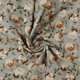 Printed Cotton - JINGLE PETS III - 008 - Gris