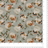 Printed Cotton - JINGLE PETS III - 008 - Gris