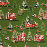 Printed Cotton - Christmas Traditions - 002 - Green