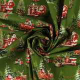 Printed Cotton - Christmas Traditions - 002 - Green