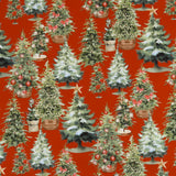 Coton imprimé - Tradition des Fêtes - 004 - Rouge