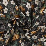 Coton imprimé - Tradition des Fêtes - 005 - Noir