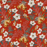 Coton imprimé - Tradition des Fêtes - 006 - Rouge