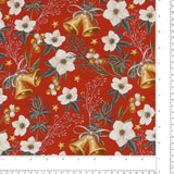 Coton imprimé - Tradition des Fêtes - 006 - Rouge