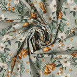 Printed Cotton - Christmas Traditions - 007 - Mint