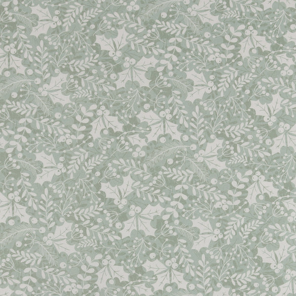 Coton imprimé - Tradition des Fêtes - 013 - Menthe