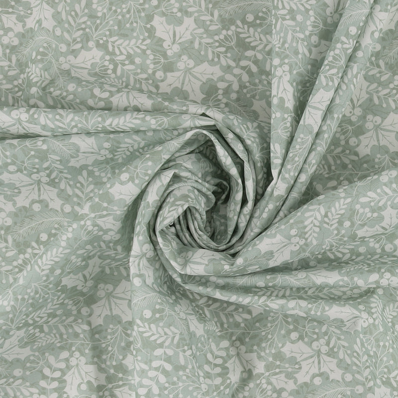 Printed Cotton - Christmas Traditions - 013 - Mint
