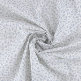 Printed Cotton - Sparkle Basics III - 001 - White & Silver